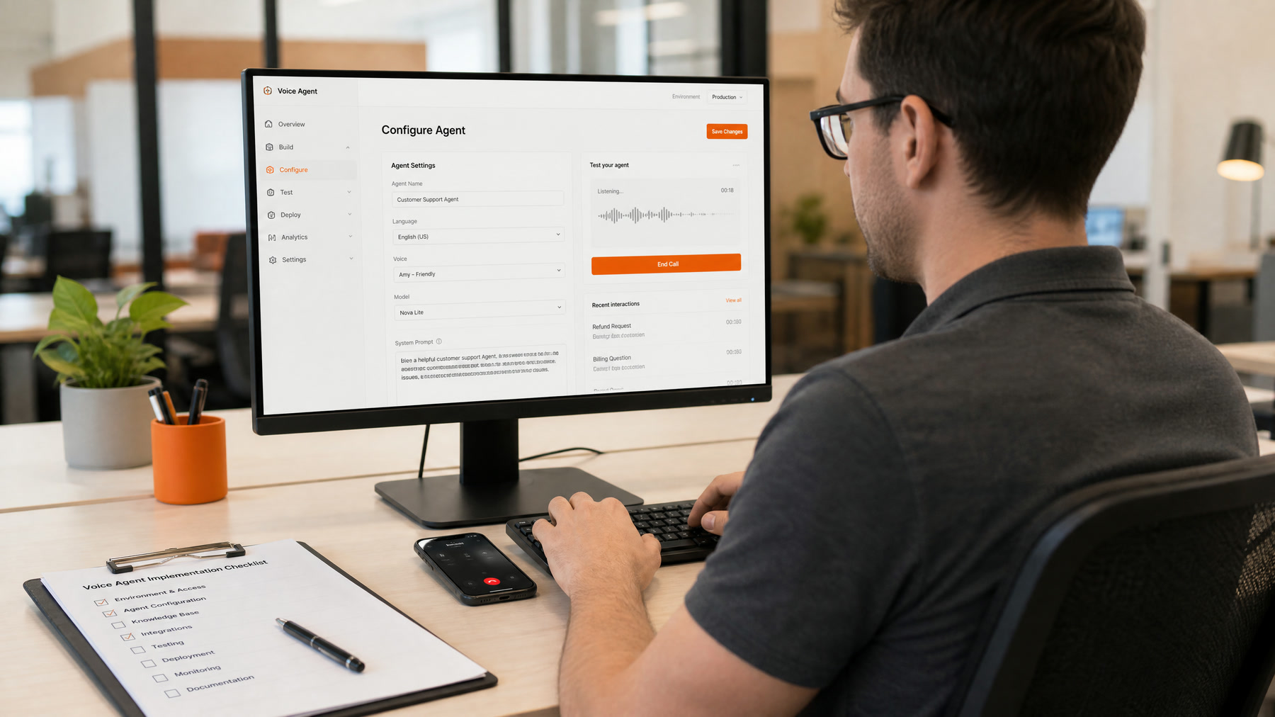 How to Implement an AI Voice Agent in Your Business
